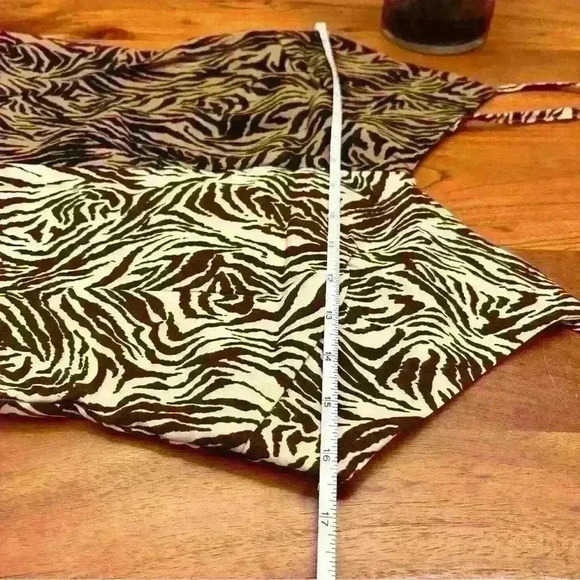 Two  tones Animal prints adjustable spaghetti straps V-neck cami midi-maxi dress - Picture 5 of 11